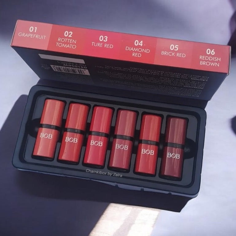 Bob Matte Lipstick 6 colours